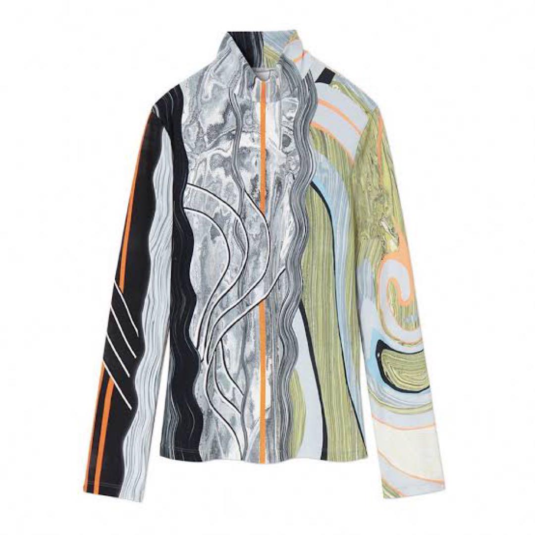 【限定品】 Marble Kurogouchi Mame Print Top Jersey トップス