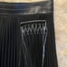 Helmut Lang leather Waist Pleated Skirt