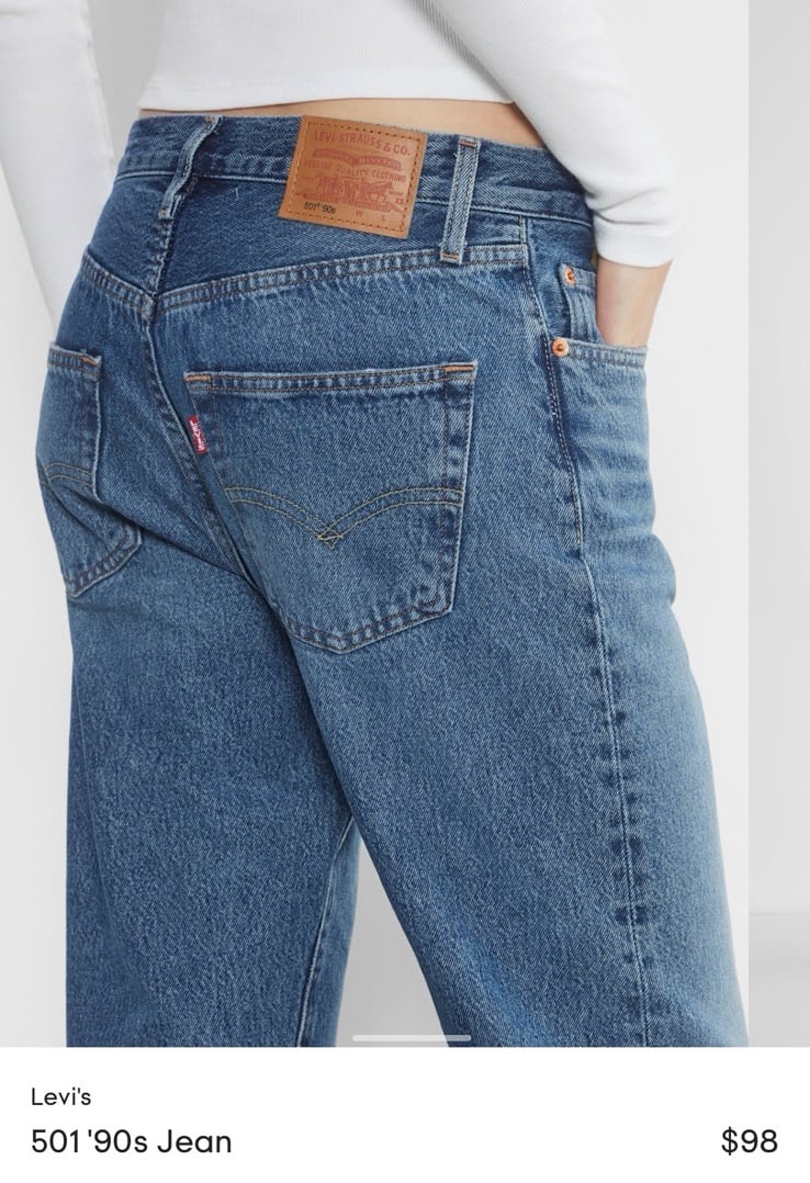 Levi's 501 '90s Jean Retail 98  Women's Blue