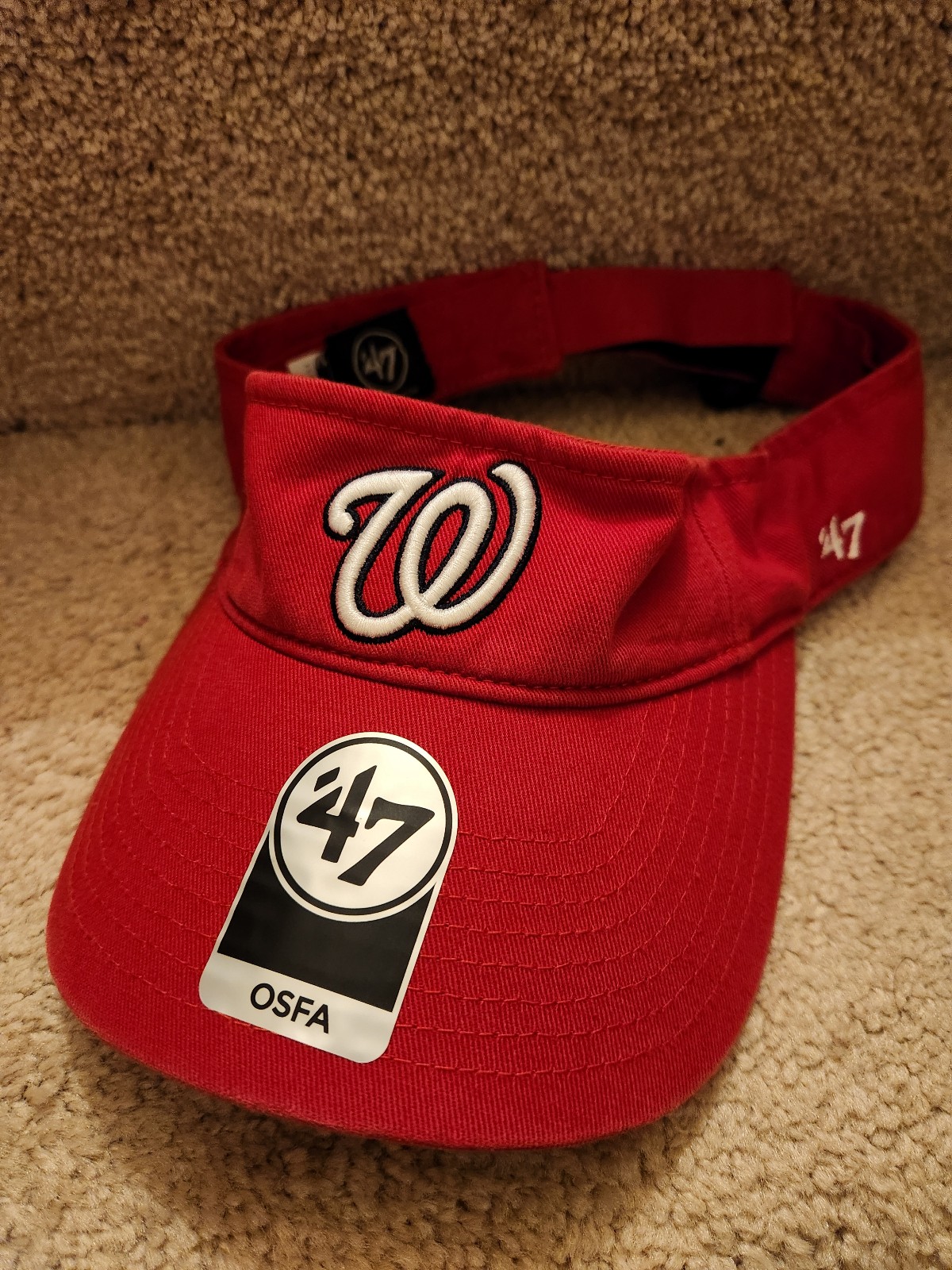 Washington Nationals golf VISOR hat 47 Brand mlb DC red NWT