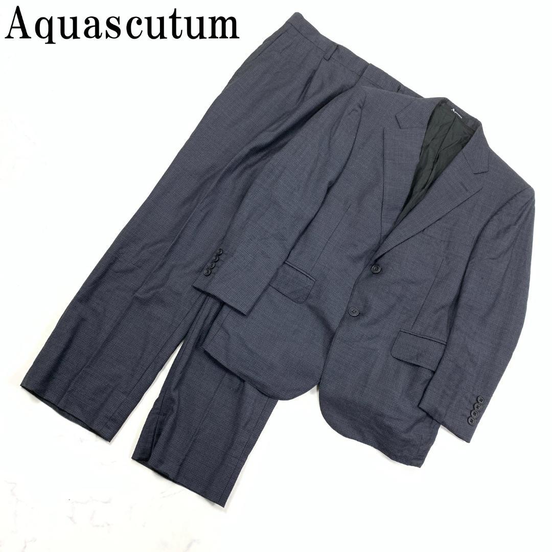 LA6348 Aquascutum Slacks Suit Set Up Gray 92AB3