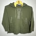 248 Polo Ralph Lauren Womens M/L OVERSIZED Lace Up Fleece Hoodie Military Green