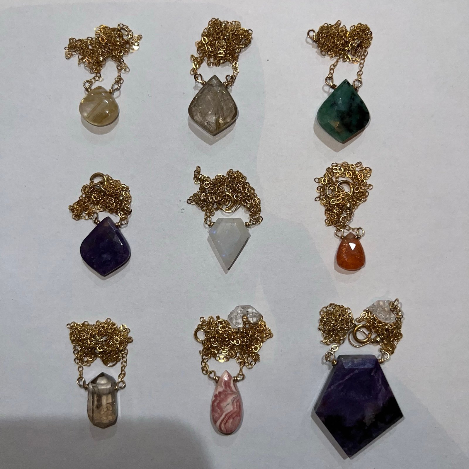 Handmade Crystal Necklace Bundle!!