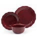 The Pioneer Woman Lace 12-Piece Dinnerware Set, Plum