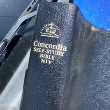 Concordia Self-Study NIV Bible Black Leather Thumb-Indexed 1984/2000