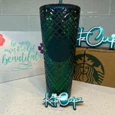 Indonesia 2021 Starbucks Green Jeweled Tumbler