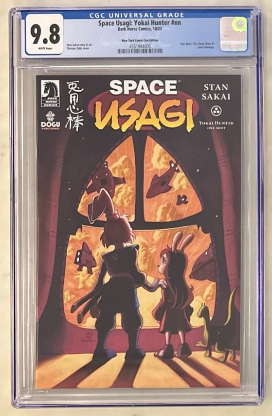 Space Usagi: Yokai Hunter #1 CGC 9.8 Grade Chrissie Zullo Variant 1st Akemi