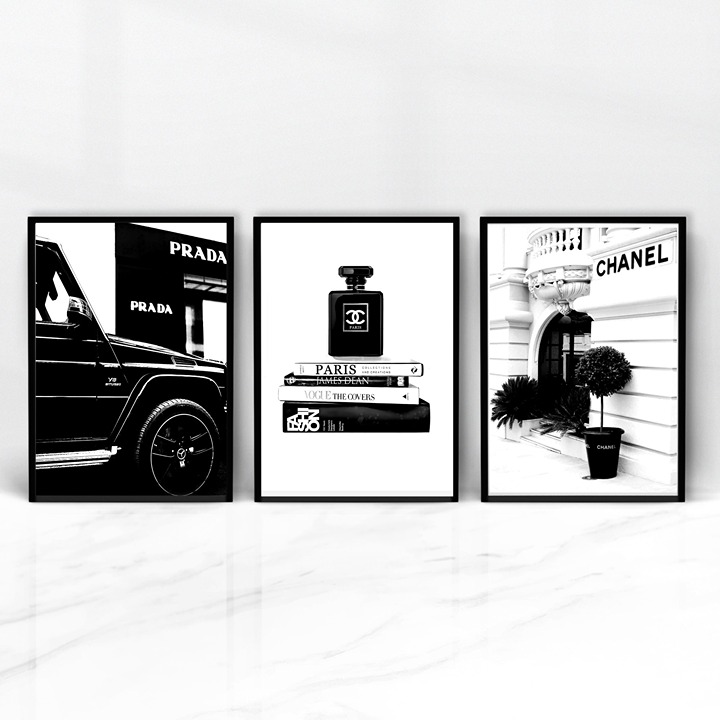 Set of 3 Fashion Poster Prints, Poster print, Bedroom Decor, Teen Bedroom prints