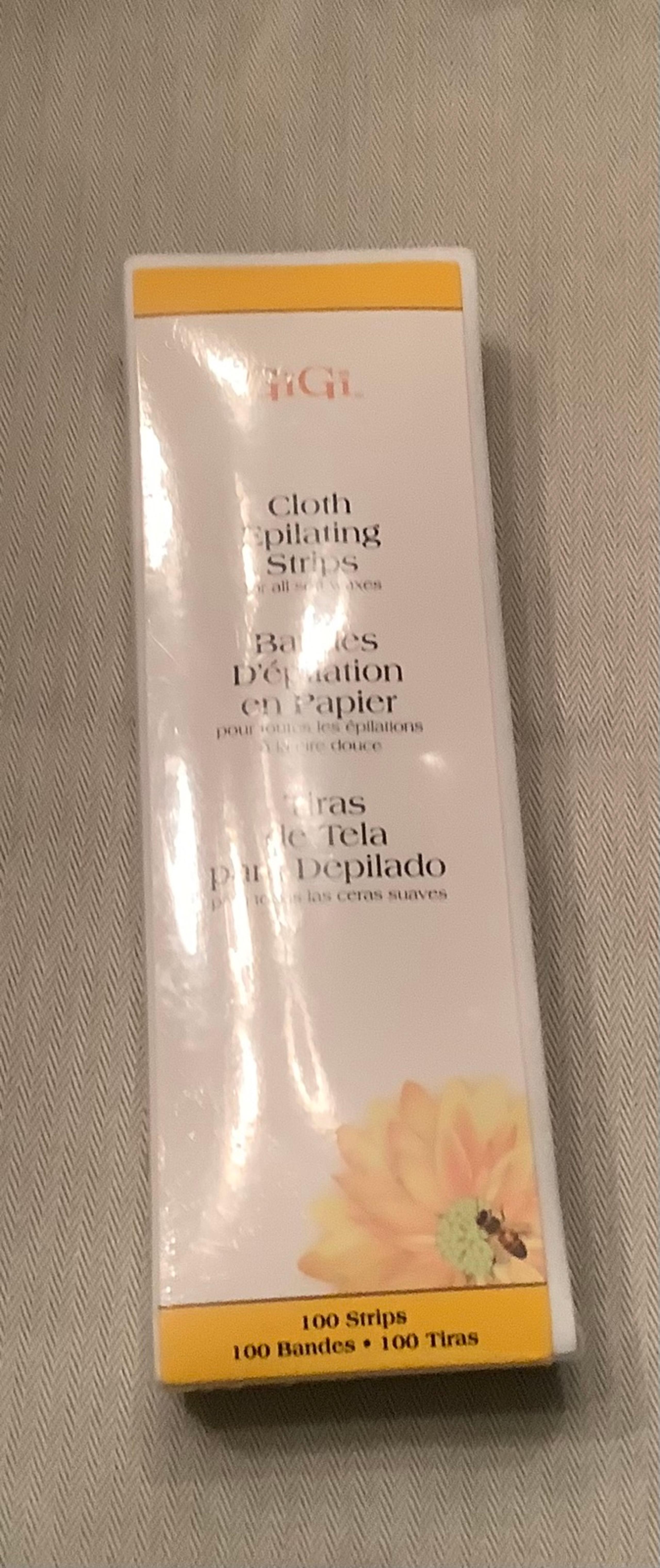 GiGi Large Cloth Epilating Strips Pack  Contains  100