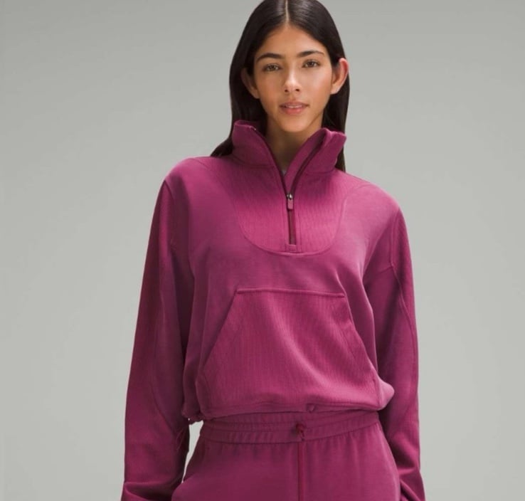 Like new lululemon brushed softstreme rubbed half zip