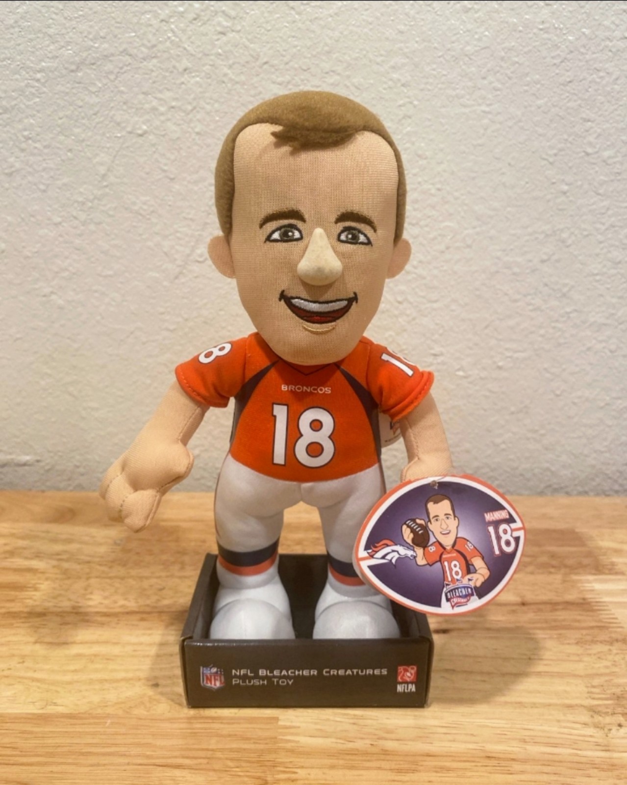 NFL PEYTON & ELI MANNING 10” Plush Doll Denver Broncos Bleacher Creatures