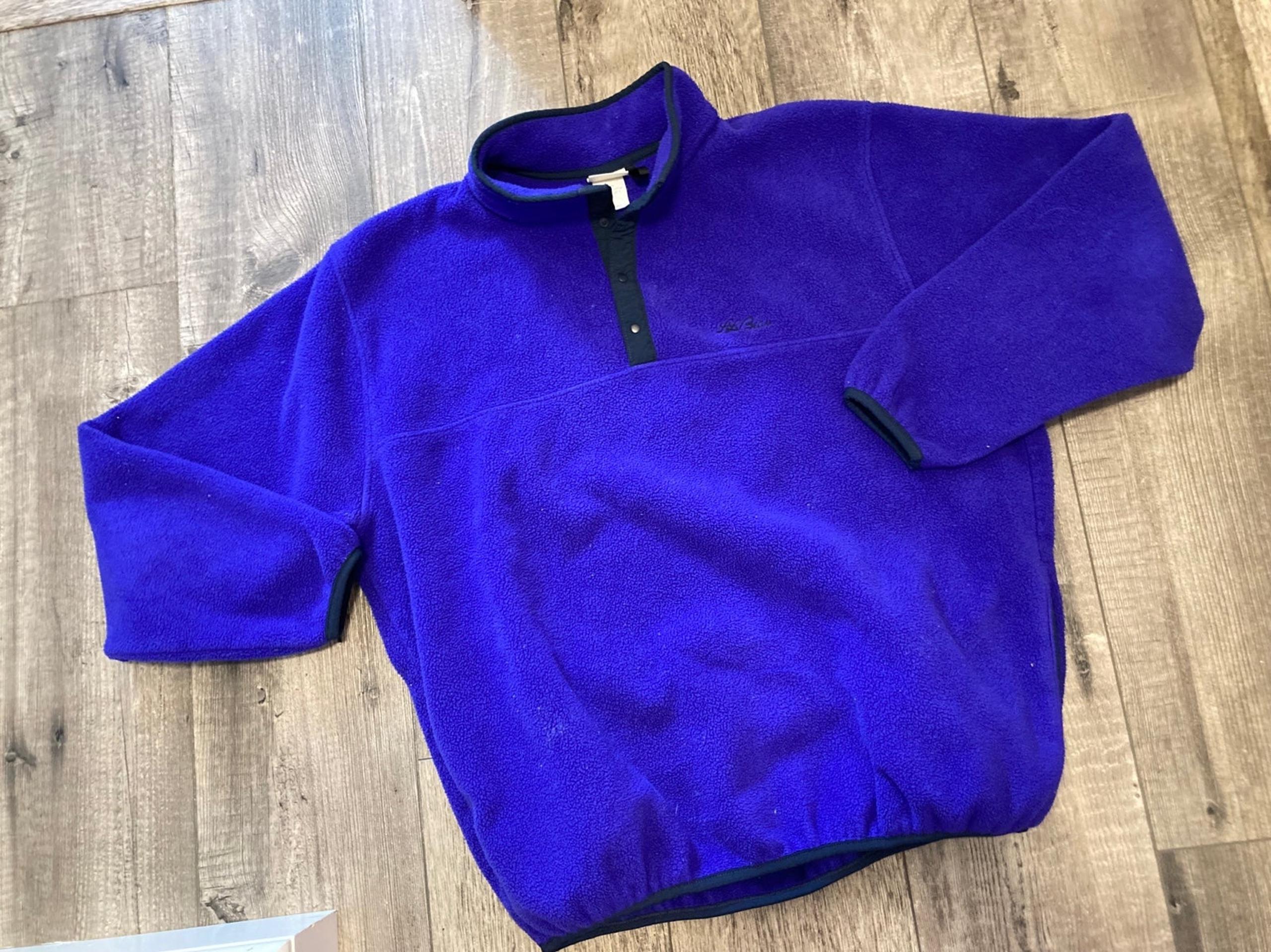 vintage L.L. Bean pullover fleece sweatshirt men’s tall large