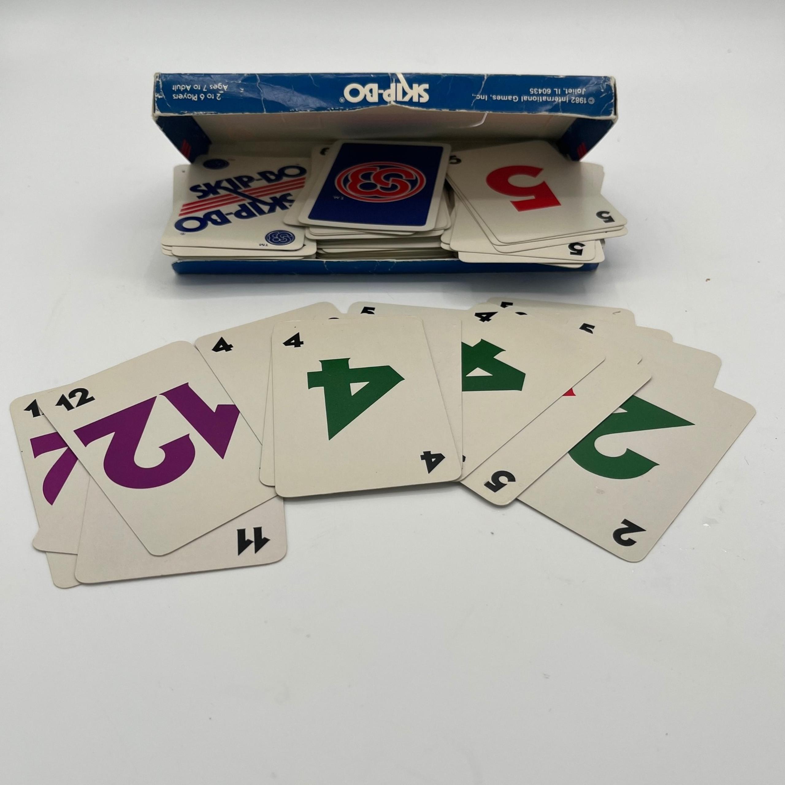 Vintage Skip-Bo Card Game 1982 International Games Family Fun Complete