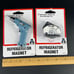 Vintage 1998 Acme Drill And Saw Refrigerator Magnets In Original Package Tools