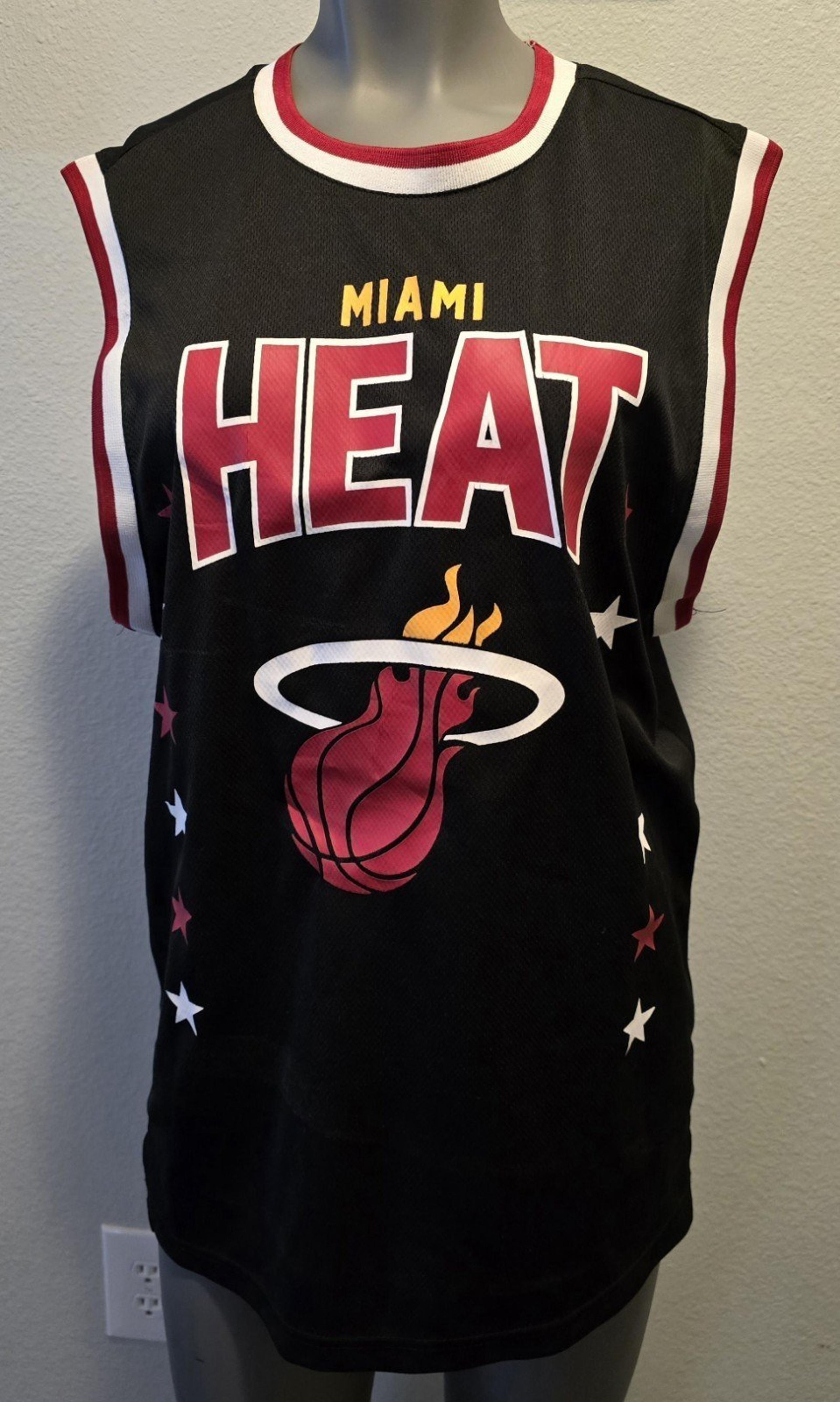 NBA Miami Heat #88 Jersey Medium Mens Ultra Game Star Mesh Black Red Basketball
