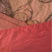 Handmade baby girl quilt. Pink backing