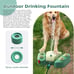 Dog Sprinkler for Outdoor, Paw-Activated Large Dog Water Fountain