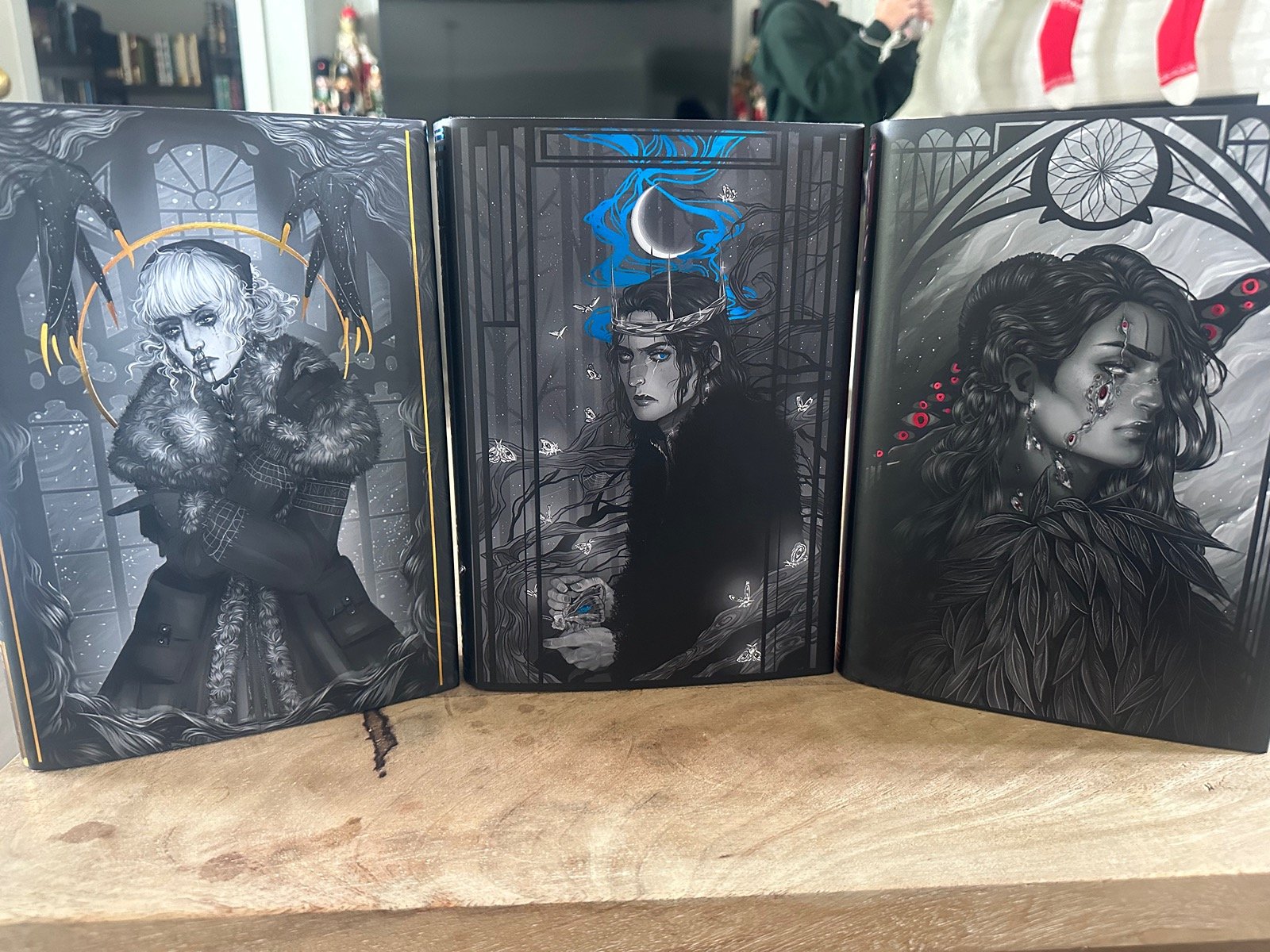 Something Dark and Holy Wicked Saints Trilogy Alternate Dust Jackets 1st /1st