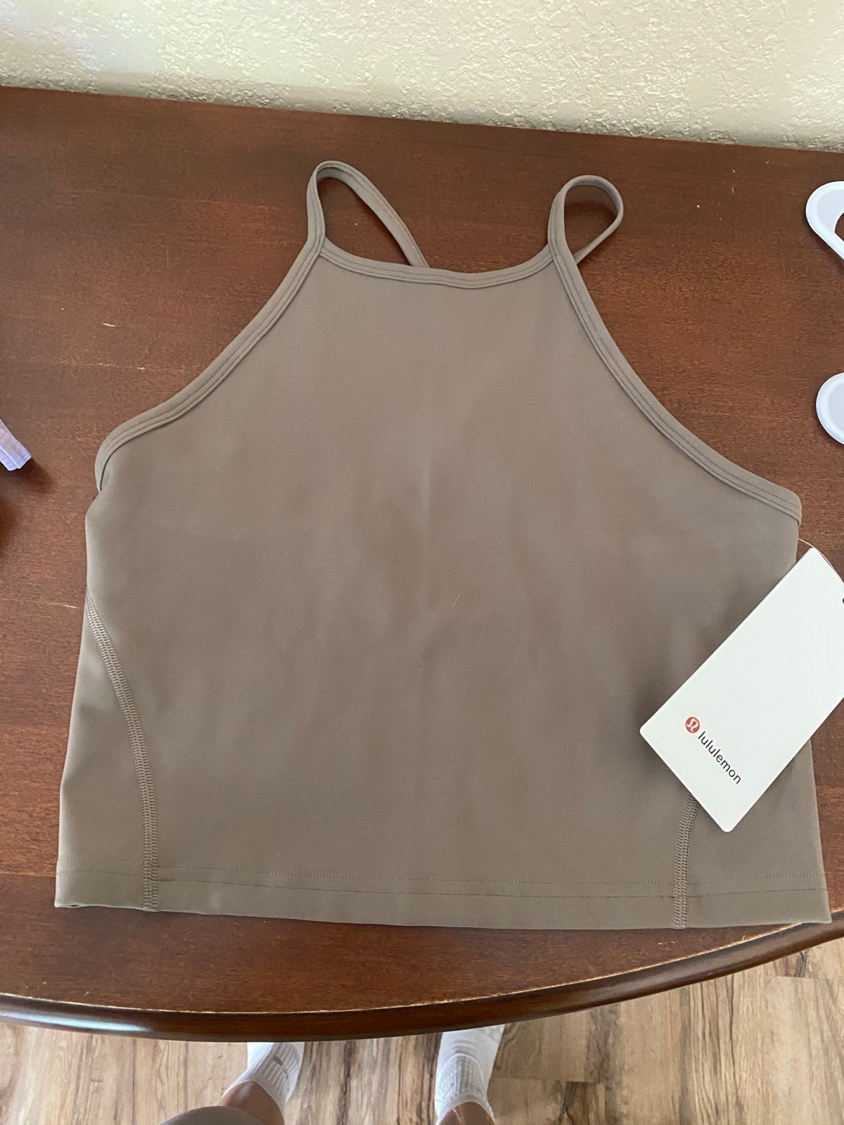 Lululemon Wunder Train High Neck Cross Back Tank Size 8