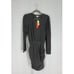 Sundry Puff Long Sleeve Shirred Dress Womens Large New Grey Pigment Charcoal