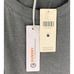 Sundry Puff Long Sleeve Shirred Dress Womens Large New Grey Pigment Charcoal