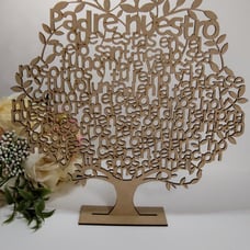 Baptism Our Father Tree Party Favors. Árbol Decorativo de Padre Nuestro Bautizo,