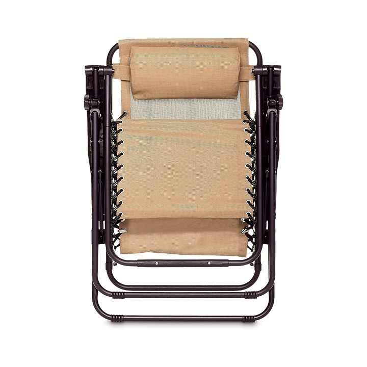 1pc Basics Outdoor Zero Gravity Lounge Folding Chair, Outdoor Patio Furniture