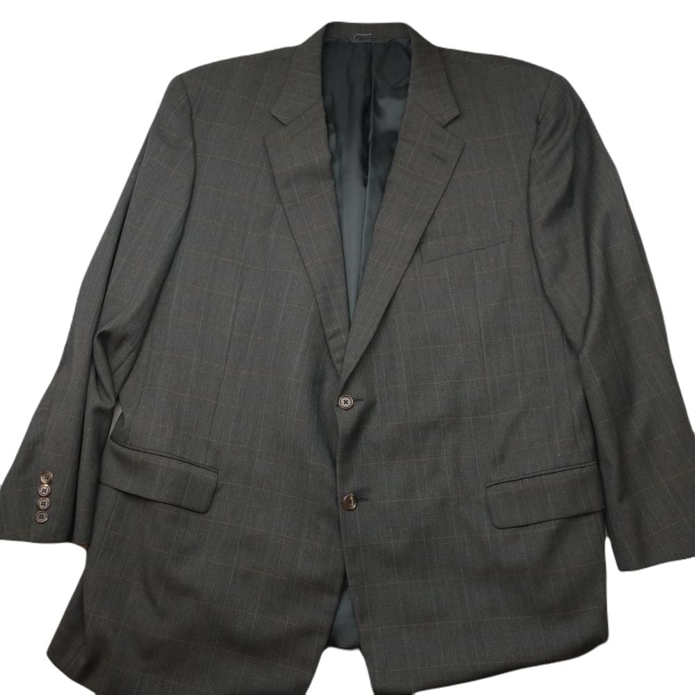 Hickey Freeman Blazer Mens 52L Gray Tasmanian Loro Piana 2 Button Suit Jacket