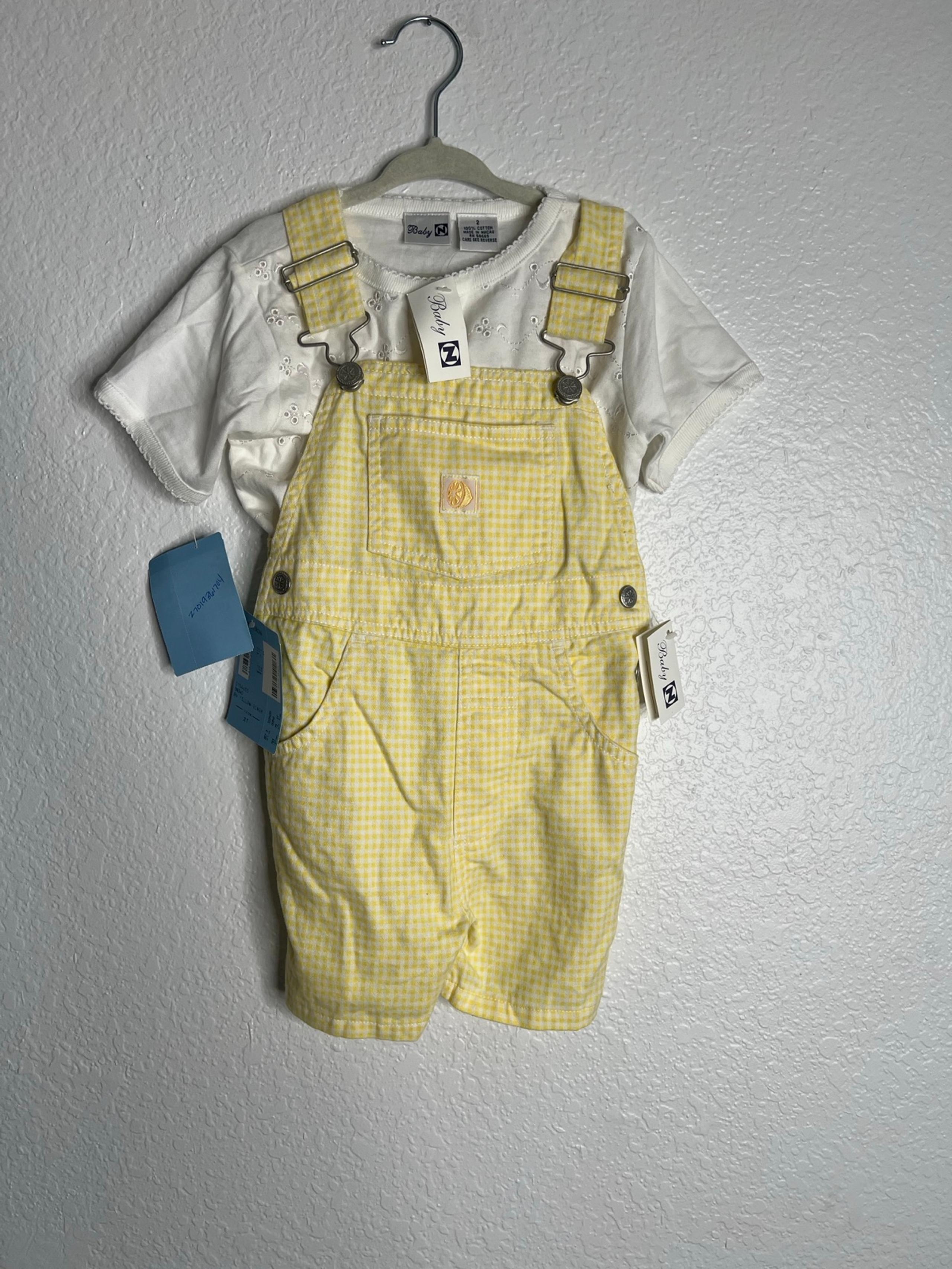 NWT Nordstrom Yellow and White Outfit Size 2