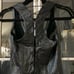 Vintage - 1990s Firenze Black Leather Bustier Corset w/ Lace Up Back - S