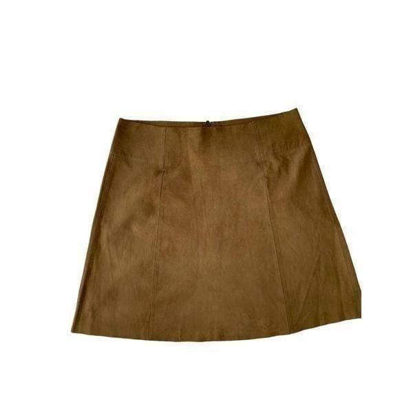 Women's Vintage Suede Leather Skirt