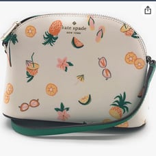 Kate Spade cosmetic dome strawberry