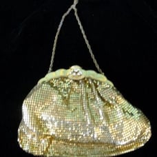 Vintage WHITING & DAVIS Gold Mesh Purse