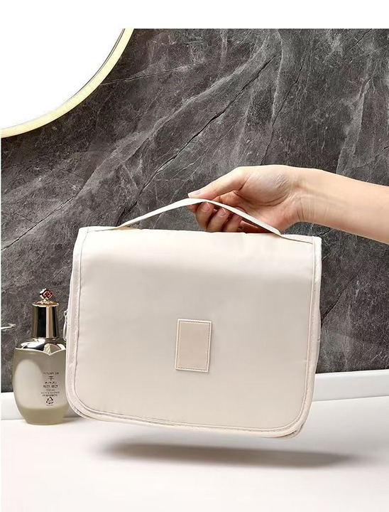 White cosmetic bag large capacity multi-layer wash bag out travel multi-function
