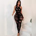 Black Fishnet Bodystocking Lingerie