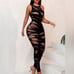 Black Fishnet Bodystocking Lingerie