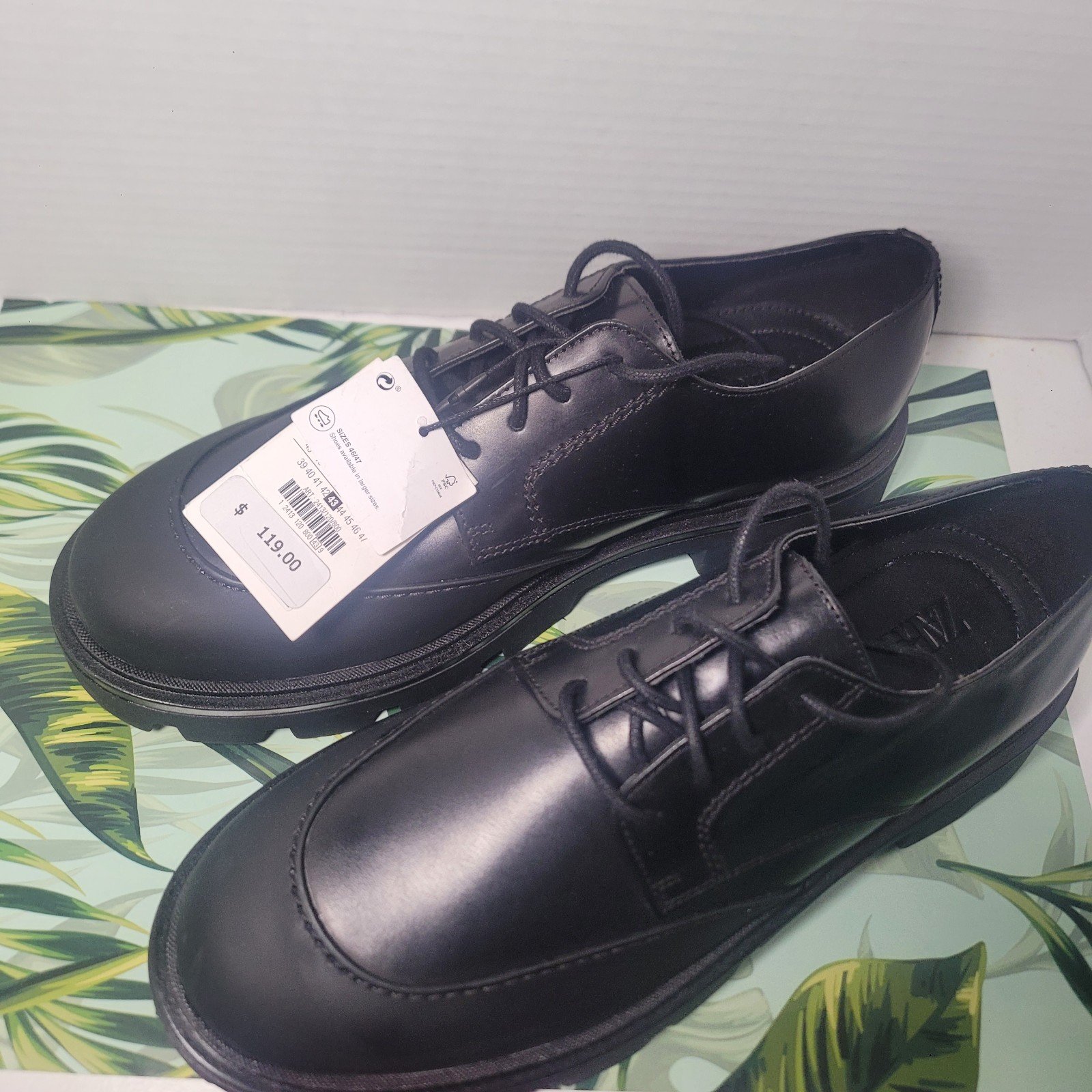 MENS Zara Mudgard Oxford Shoes Size 43/ US Size 10