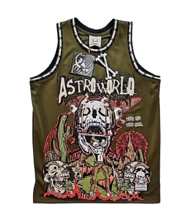 Brand X Astroworld Basketball Jersey by Travis Scott! Unisex Size: X-Large