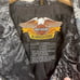 Harley-Davidson VTG Moto Gray Black Logo Print Jacket Women’s Sz Small