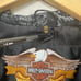 Harley-Davidson VTG Moto Gray Black Logo Print Jacket Women’s Sz Small