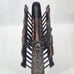 Wood Ebony Inlaid Magazine Rack Book Music by SC Vizcarra w/ 6 Position Vintage