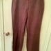 Women's Genuine Leather High Waist Pants