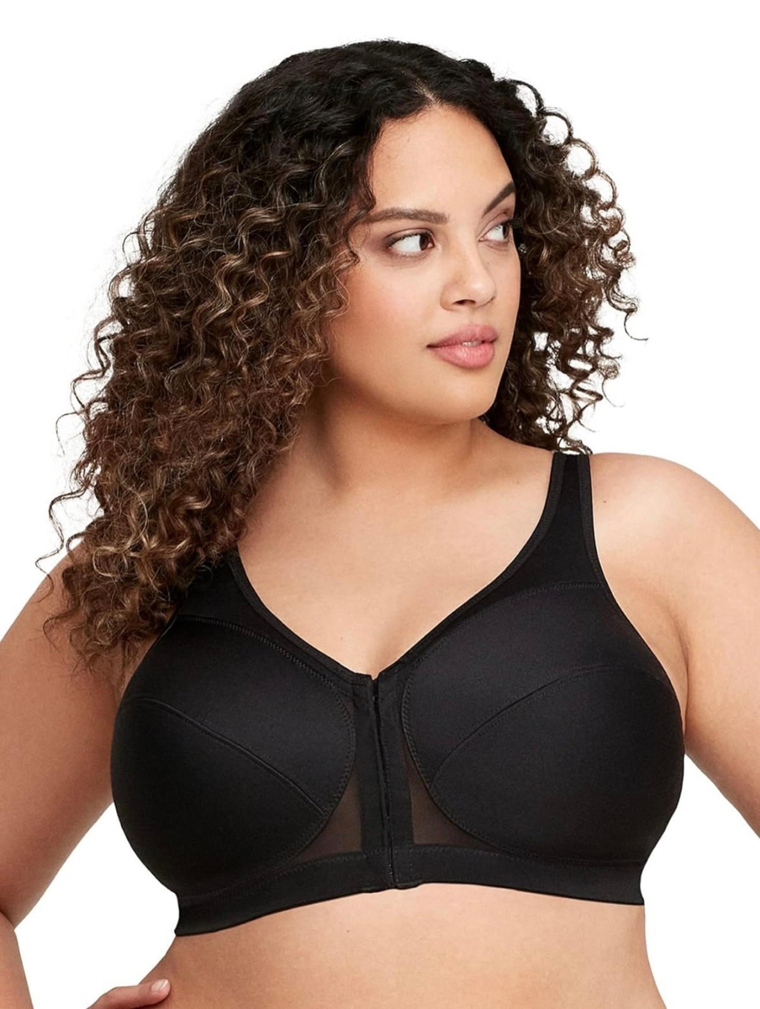 Glamorise Women's Plus Size MagicLift Posture Back Bra Wirefree 52DD