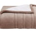New Cuddl Duds Heated Plush Sherpa Throw (Tan)