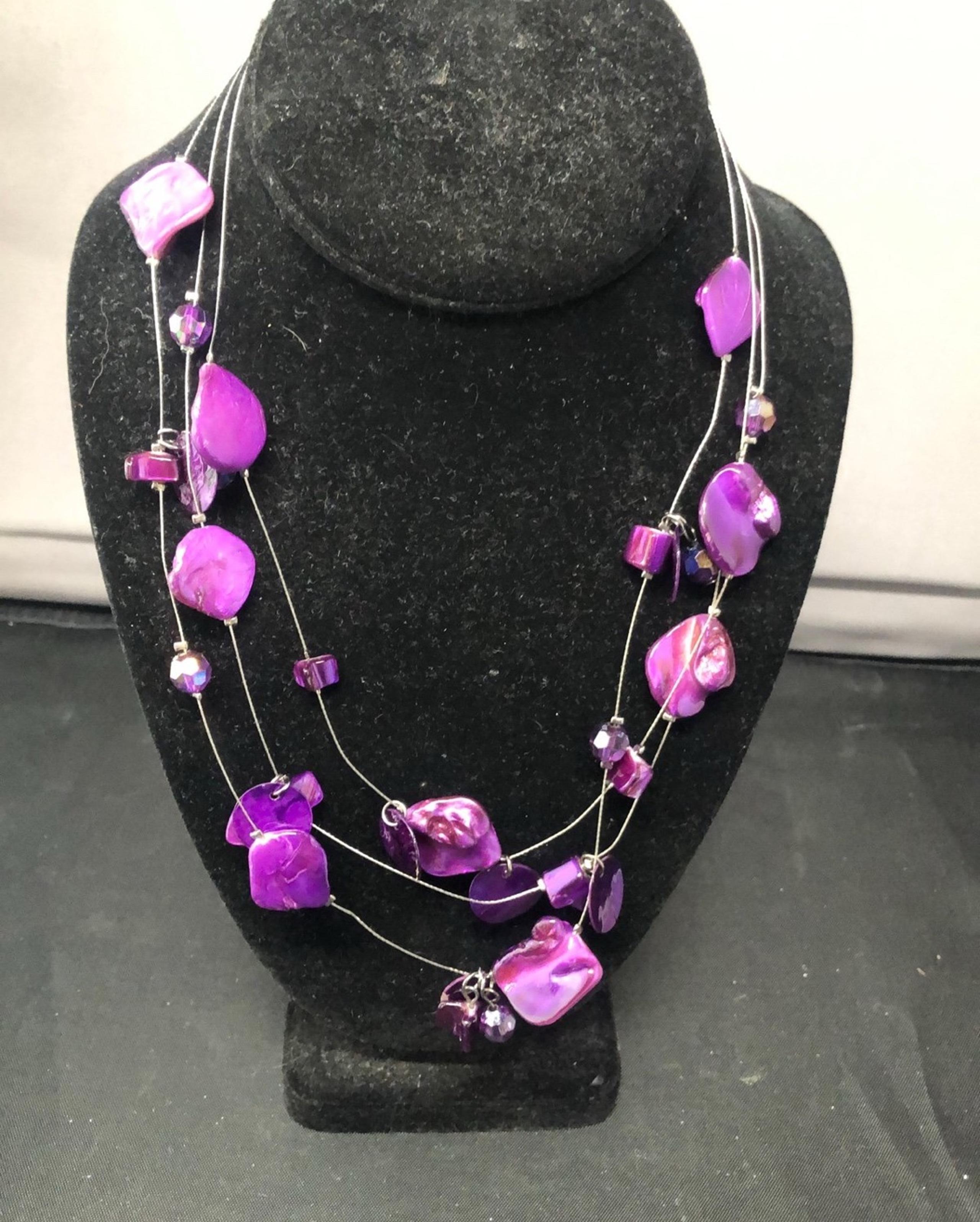 NWT Style & Co. Purple Shell Layered Necklace