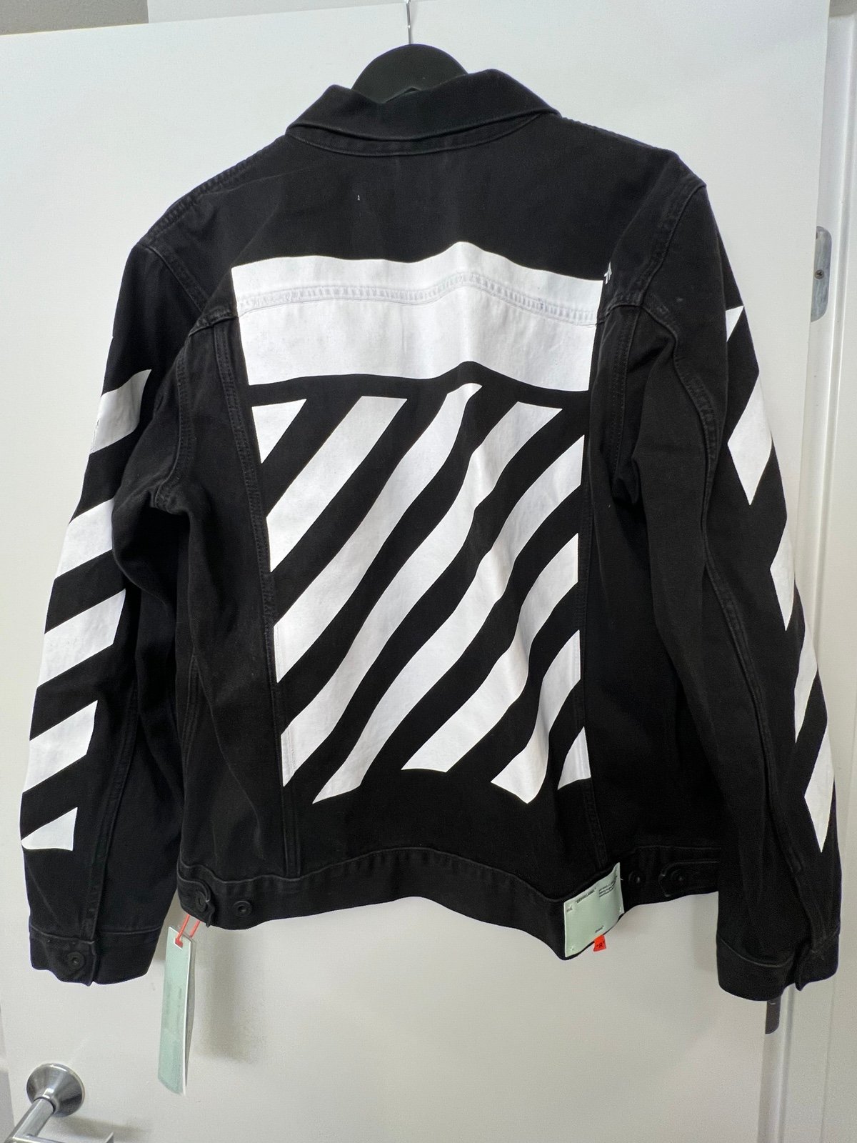Off white denim jacket new with tags