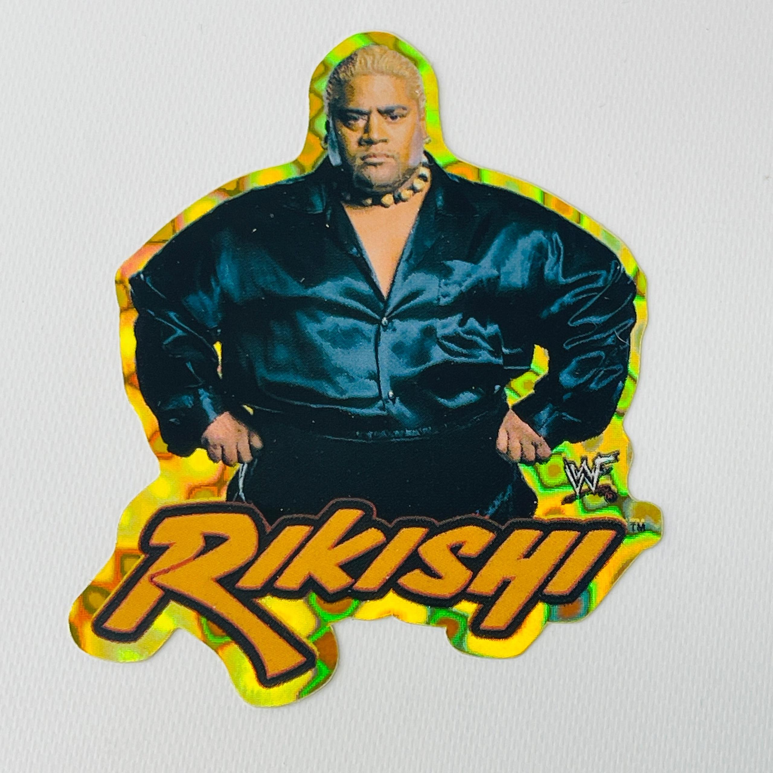 WWF 2000 Rikishi Wrestling Vending Sticker Unused