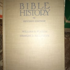 Bible history hardback book used religion