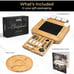 SMIRLY Bamboo Cheese Board and Charcuterie Set - Large Housewarming, Bridal Show