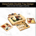 SMIRLY Bamboo Cheese Board and Charcuterie Set - Large Housewarming, Bridal Show